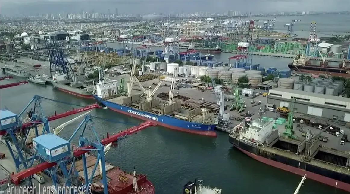 Dokumentasi udara Pelabuhan Tanjung Priok